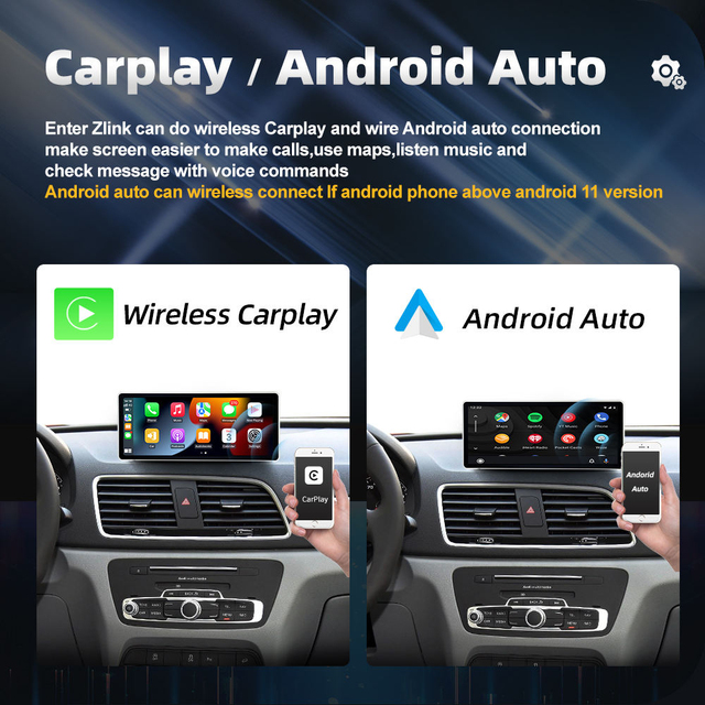 Hot Selling Audi 8 Core Touch Android Radio Wireless Carplay WIFI 4G SIM GPS Navigation Car Stereo for Audi Q3 2013-2018