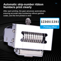 Machine à numéroter automatique à 10 chiffres KW-trio, imprimante portable à numéros de saut pour étiquettes, emballages, factures 02100