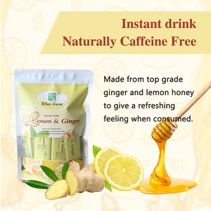 नींबू अदरक की चाय के ग्रेनाइट प्राकृतिक शहद फल पाउडर विटामिन सी ऊर्जा फिट आहार शाकाहारी ठोस पेय पदार्थों को बढ़ावा देते हैं - Product Image 5