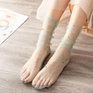 Chaussettes en maille ultra-fines d'été, style japonais, perspective douce, chaussettes à pentagramme, version coréenne, chaussettes colorées de fée - Product Image 2