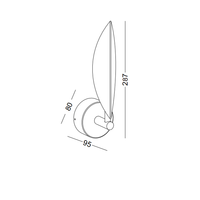 Lampe murale de luxe à 4 faisceaux réglables, design d'engins d'éclairage intérieur, prix des lampes