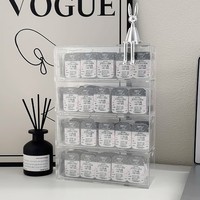 Tiroir en acrylique transparent empilable en gros avec 4 tiroirs pour stylos et lunettes