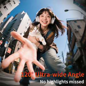 Wholesale <b>Mini</b> 2K CMOS Sensor 120° Ultra-Wide Angle 1.45" Screen 128GB Built-in Memory Action <b>Camera</b> for Outdoor Sports - Product Image 5