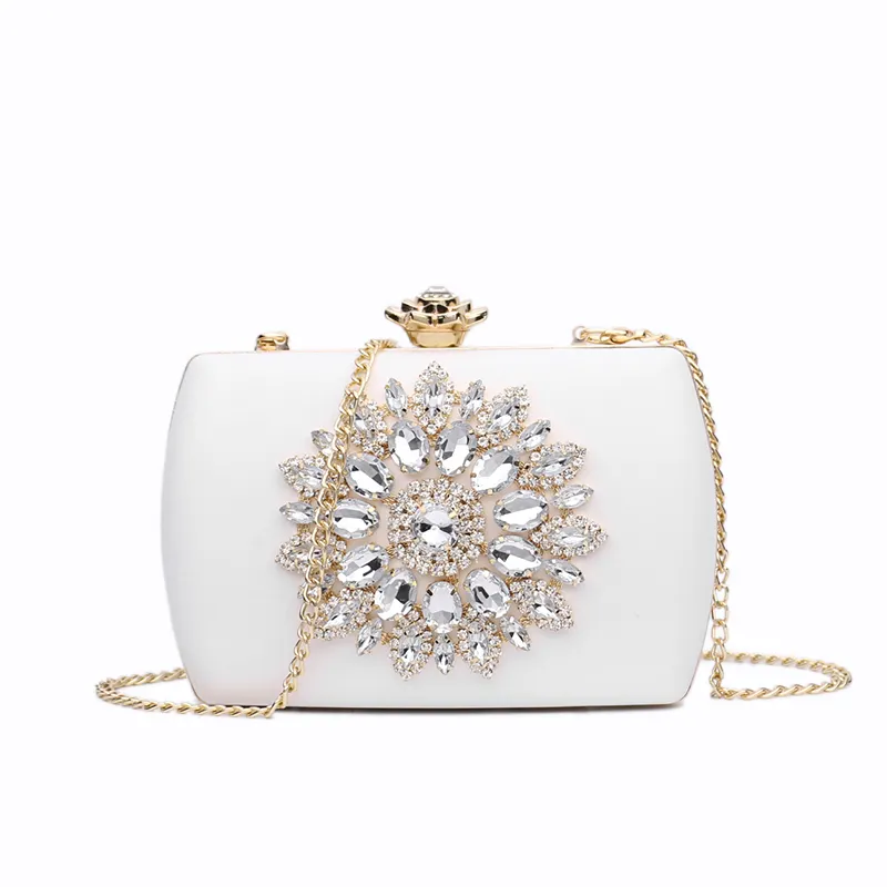 Groothandel Luxe Diamond Avondtassen Vrouwen Trendy Rhinestone Clutch Bags