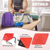 Sac à dos à cordon personnalisé, écologique, minimaliste, en polyester, grande capacité, imperméable, pour le sport, le gym, le rangement, unisexe