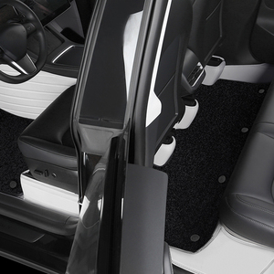 Para <span class=keywords><strong>Tesla</strong></span> <span class=keywords><strong>Model</strong></span> <span class=keywords><strong>3</strong></span>, accesorios de <span class=keywords><strong>coche</strong></span> de ajuste personalizado, alfombrilla de suelo Interior, Material ecológico, cuero genuino para asiento delantero y trasero - Product Image 4