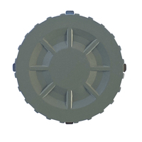 OWLEYE Balise solaire routière en aluminium 123x47mm Capacité de charge 45T Protection IP68 Lumière LED Portée visuelle 600m Multicolore 120 heures