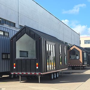 Remorque de <span class=keywords><strong>caravane</strong></span> à faible coût Maison mobile Petite maison sur roues Expédition de Chine à vendre - Product Image 1
