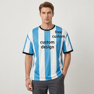 เสื้อเบสบอลผู้ชายแบบคัสตอม คอกลม แขนสั้น ผ้าตาข่ายระบายอากาศ โพลีเอสเตอร์ 100% พิมพ์ลายดิจิทัล เป็นมิตรกับสิ่งแวดล้อม เอวยางยืด - Product Image 1