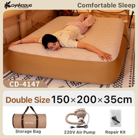 Lit gonflable Queen confortable en TPU pour usage intérieur et voyages en camping-car, personnalisable OEM