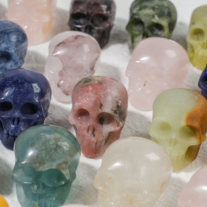 Bán buôn Mini Tay Chạm Khắc thực tế pha lê <span class=keywords><strong>Skull</strong></span> chạm khắc rõ ràng thạch anh đá quý <span class=keywords><strong>Skull</strong></span> cho Healing - Product Image 2