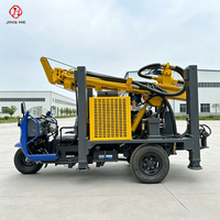 Foreuse hydraulique montée sur tricycle JHT-200 pour puits d'eau, machine de forage de 200 m