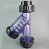 Filtro de colador Y de CPVC y PVDF, resistente a los ácidos y álcalis, resistente a la corrosión, modelo PVC Y, pedido mínimo, 1 pieza