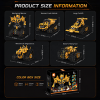 Juego de Bloques de Construcción de Robots a Control Remoto, Serie de Bloques de Partículas Pequeñas, Compatible con Juguetes de Construcción, Regalo