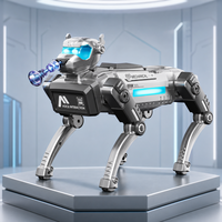 Robot chien mécanique connecté à une application avec caméra haute définition, télécommande et actions interactives à quatre pattes