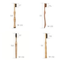 Brosses à dents durables et écologiques - Conception naturelle - Poils en crin de cheval - Options personnalisables pour adultes - Usage domestique