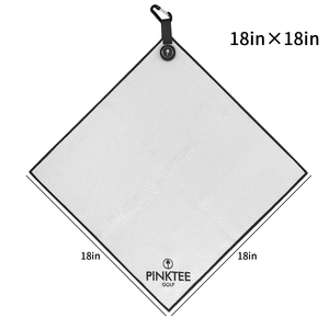 Toalla magnética de golf de 18x18 pulgadas con clip, logotipo bordado, toalla de golf cuadrada, gofres de microfibra, toallas para palos de golf, regalo, - Product Image 3