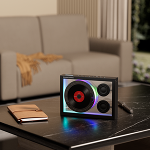 Nouveauté 2026 : Lecteur <span class=keywords><strong>CD</strong></span> et cadre photo musical avec haut-parleur Bluetooth, radio FM, carte TF, appels mains libres et télécommande - Product Image 4