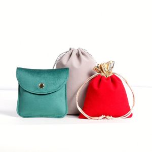 Custom Velvet Drawstring Pouch Reusable Velvet Drawstring Bag Jewelry Storage Bag Small Cloth Bag - Product Image 6