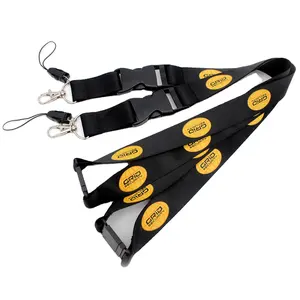 Wholesale Safety Woven Neck Lanyard Strap With PVC ID Card Badge Holder