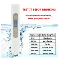 Testeur numérique de dureté de l'eau TDS, avec écran LCD, portable, haute précision 2%, pour l'eau potable et les piscines, emballage cadeau