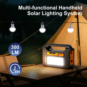 Sistema de Iluminación Solar Multifuncional con Altavoz Bluetooth, Lámpara Solar LED Portátil de Mano para Emergencias, para Acampar y Uso en Exteriores - Product Image 3
