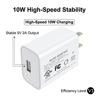 Shenzhen Lvxiangyuan Vente en gros OEM Chargeur mural USB 5V 2A Prise US EU UK AU Adaptateur universel Charge rapide UL CE pour téléphone portable