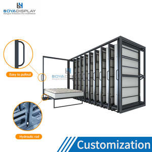 Expositor de Colchones Giratorio Extraíble Personalizado, Soporte de Metal Saxony Deslizante para Colchones Plegables para Sala de Exposiciones - Product Image 5