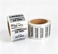 Autocollants en rouleau PET argentés brillants personnalisés avec logo de luxe, étiquettes adhésives imperméables pour conteneurs