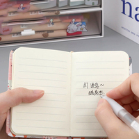 LABON-Mini cuaderno personalizado A7, con estampado de dibujos animados, estilo Simple, sublimación