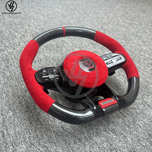 Volant sport 3 branches en fibre de carbone pour G-Class W464 G63 G500 2019-2024, finition brillante sergé, suède personnalisé - Product Image 2