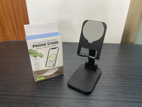 Support de téléphone pliable et réglable, support de bureau universel pour iPhone et tablette