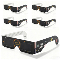 Papier d'impression personnalisée Lunettes d'éclipse solaire-ISO 12312-2 Certifié en vrac pour les événements