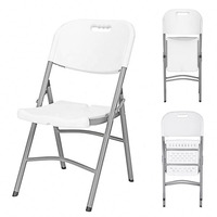 Chaises pliantes d'extérieur pour mariage, hôtel, jardin, banquet, location, en plastique et métal – Offre spéciale