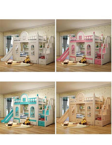 Letti <span class=keywords><strong>a</strong></span> Castello per Bambini con Cassetti, <span class=keywords><strong>Letto</strong></span> <span class=keywords><strong>Singolo</strong></span> in Legno di Teak Massiccio per Studenti - Product Image 2