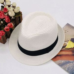 Spring and Autumn Cheap Children Kid Rock <b>Straw</b> Fedora <b>Hats</b> for Outdoor Sports - Product Image 4