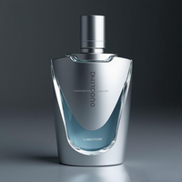 Nouvelle conception, flacons de parfum en verre transparent unisexes de 50 ml et 100 ml avec vaporisateur, logo personnalisé, boîte de luxe