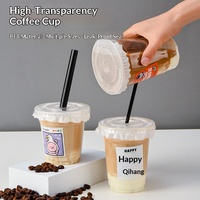 Offre Spéciale – Gobelets jetables en PET pour thé au lait et café avec couvercle, transparents, pour boissons, logo personnalisable, 1000 pièces/boîte