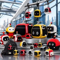 Maßgefertigtes Plüschkissen Futuristisches Stadtbahn-Set, Technologie-Roboter-Straßenbahn Plüschkissen