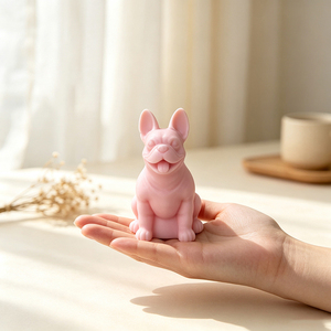 Moule en silicone platine 3D <span class=keywords><strong>Bouledogue</strong></span> Français avec langue sortie, sans BPA, qualité alimentaire, pour <span class=keywords><strong>chocolat</strong></span>, bonbons, résine époxy, savon, motif personnalisé, ODM - Product Image 6
