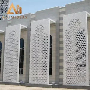 Alüminyum fabrika yapımı CNC kesim özelleştirilmiş desen 3003 serisi dış Metal duvar panelleri