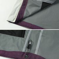Nouveautés d'usine : Veste imperméable à coque rigide 20000 mm, coupe-vent, à capuche, avec fermeture éclair en tissu amovible pour adultes