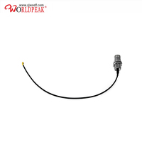 Câble d'extension coaxial RG113/RG178 de 113 mm (1,37 mm) avec connecteur BNC femelle étanche à montage sur panneau arrière vers connecteur UFL femelle coudé