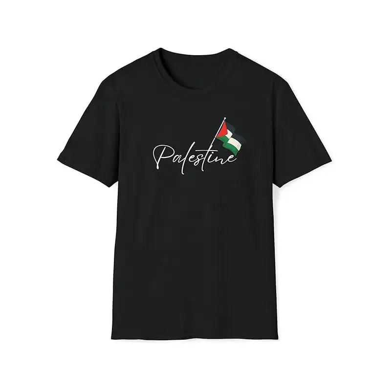 Oversized Tshirt Palestine Aangepaste Naam Nummer Palestine Shirts Bedrukt T-Shirt Tops Vintage Letters Stijl Palestijnse Shirts