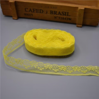 Dentelle florale en maille colorée de 2 cm, non élastique, accessoires pour chaussures, chapeaux, sacs, foulards, bijoux, bouquets DIY – Vente chaude