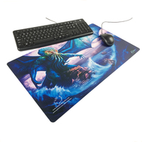 Tapis de souris de jeu World of Warcraft à impression personnalisée 600x300mm Tapis de sublimation OEM avec base en caoutchouc antidérapante pour PC Gamer