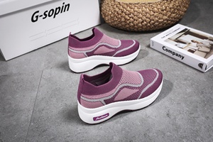 G-2115 Zapatos de Moda para Mujer, Zapatillas Casuales de <span class=keywords><strong>Primavera</strong></span> con Tejido Flexible para Caminar a la Moda - Product Image 3