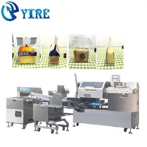 Automatic baking equipment equipment Automatic Bread slicer and bread pre-made bag packing machine line for sale
