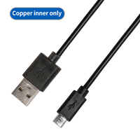 Cable de Sincronización de Datos Micro USB de 1 m, Carga Rápida de 5 V y 2 A, PVC para Android/iOS y Escáner de Código de Barras y Computadora con Conductor de Cobre Puro