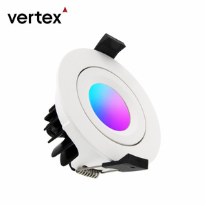 Xuống ánh sáng LED Úc AU cắm 220V COB thông minh Downlight RGBW <span class=keywords><strong>ZigBee</strong></span> RGB Downlight tuya 3in 4in Kit 96 Mét RGB LED Downlight - Product Image 2